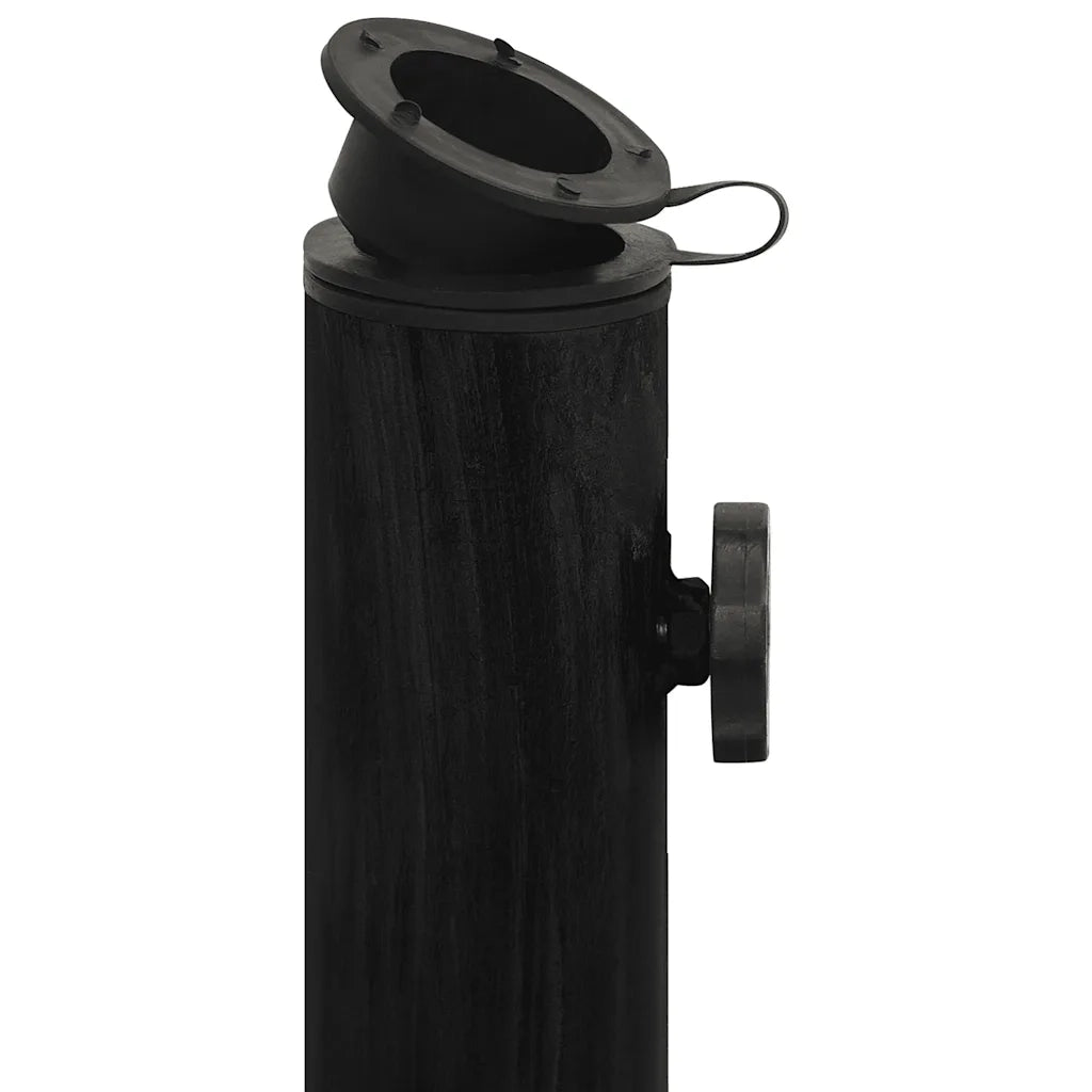 Base per ombrellone-Supporto per ombrellone Nera 45x45x30 cm in Ghisa