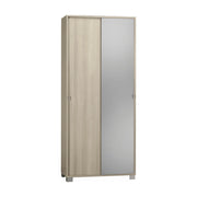 Mobile 2 Ante Scorrevoli Specchio Kit Olmo Chiaro cm 82x41x190h - Sarmog