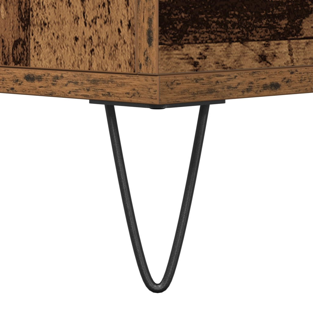 Sideboard con Cassetti in Legno Antico 60x35x70 cm in Legno Ingenerizzato