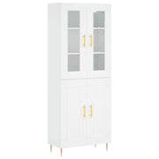 Buffet credenza cassettiera armadio mobile contenitore organizer cucina soggiorno salotto alto 69,5 x 34 x 180 cm legno ingegnerizzato bianco 02_0032690