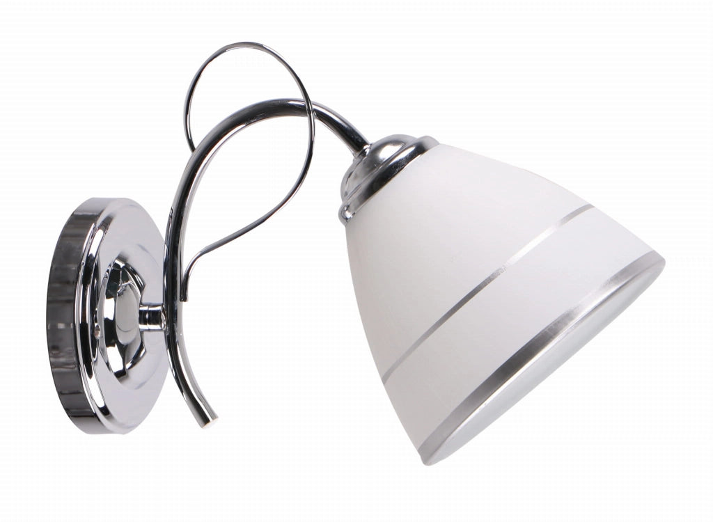 Applique da parete Candellux Elotte 1xE27 40W cromo/bianco