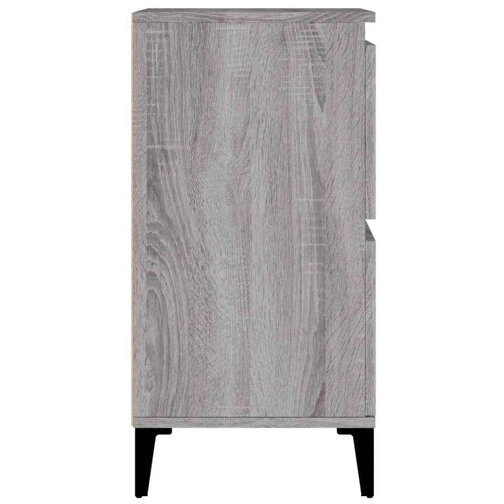 Buffet credenza cassettiera armadio mobile contenitore organizer per cucina soggiorno salotto 3 pezzi rovere Sonoma 60 x 35 x 70 cm legno ingegnerizzato grigio 02_0037167