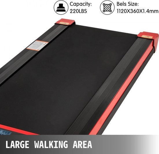 Tapis per corsa per uso sottobanco Tapis per corsa con display LED per uso domestico Macchina per corsa con telecomando, 1-6,0 km/h Velocità Tapis per corsa portatile e sottile Esercizio binario
