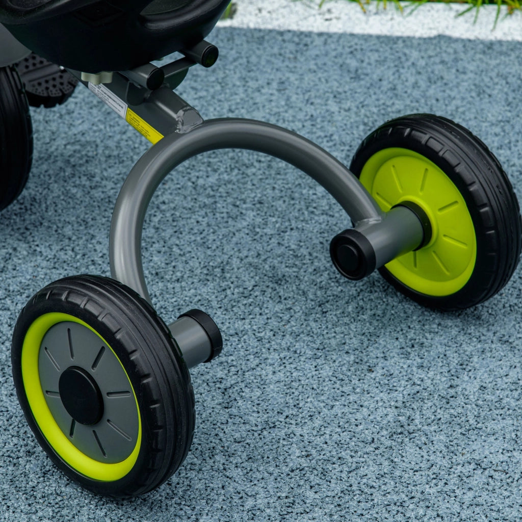 Triciclo per Bambini 70,5x50x58 cm con Seduta Regolabile e Campanello Nero
