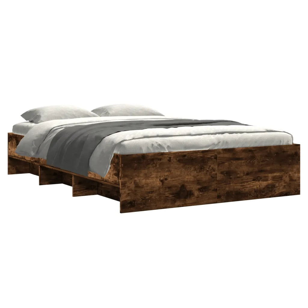 Giroletto senza Materasso Rovere Fumo 140x190 cm in Truciolato 3295685