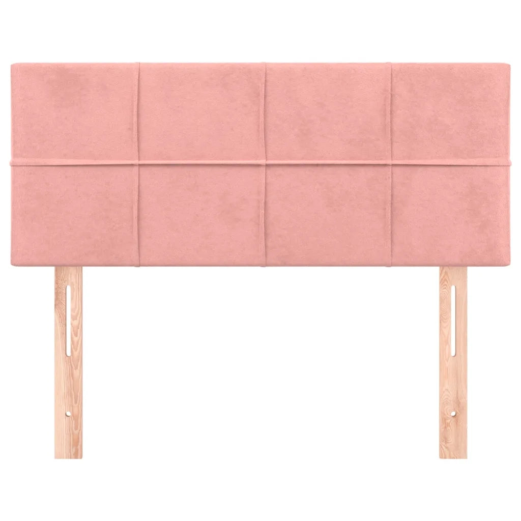 Testiera-Testata-Testiera Decorativa Rosa 80x5x78/88 cm in Velluto 835348