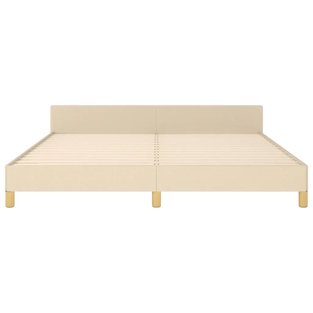 Giroletto senza Materasso Crema 160x200 cm in Tessuto