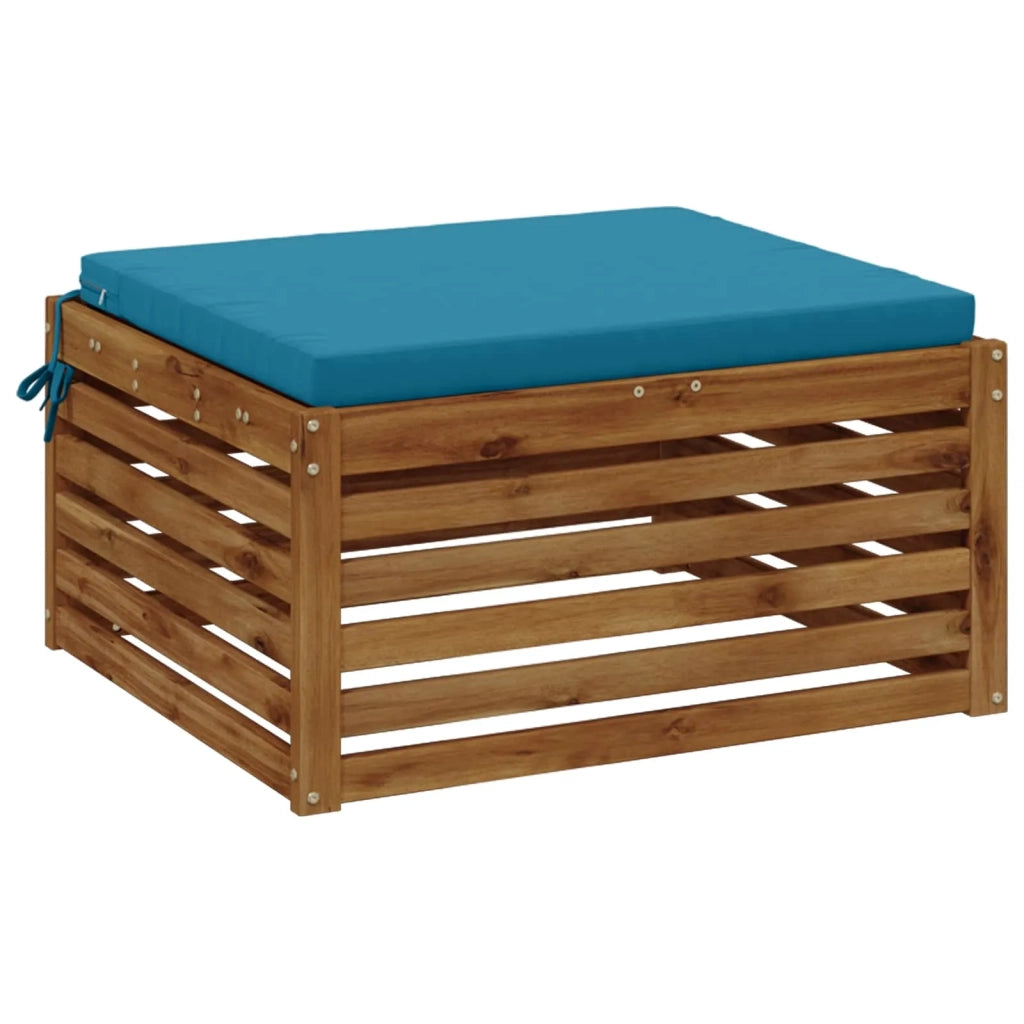 Cuscino per Sedia in Unico Pezzo SOEST 100% Poliestere Azzurro 945033