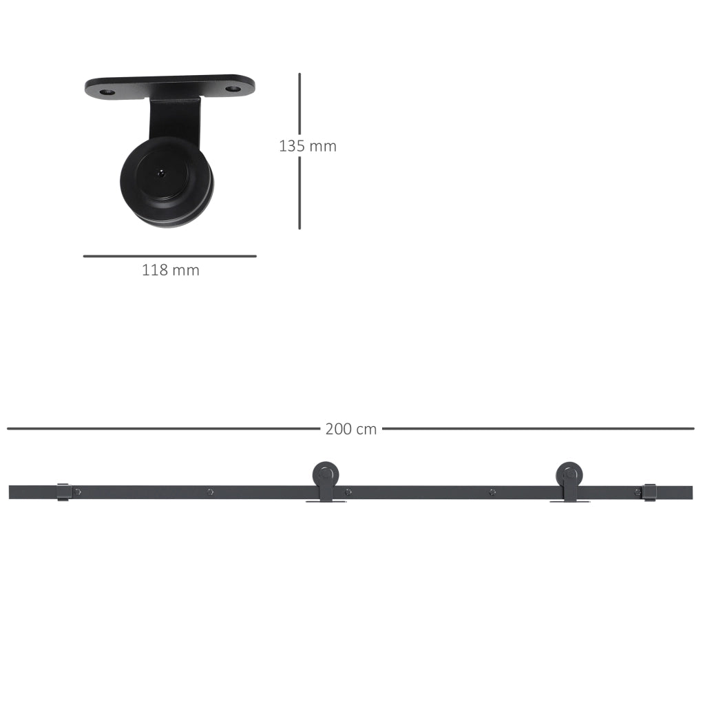 Guida scorrevole per ante ¨C zephmum ¨C 100x200 cm