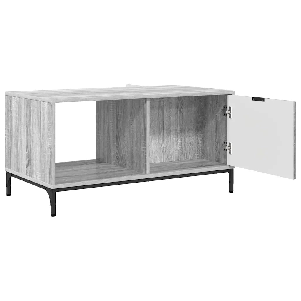 Tavolino da salotto con cassetto Grigio Sonoma 90 x 49 x 46 cm