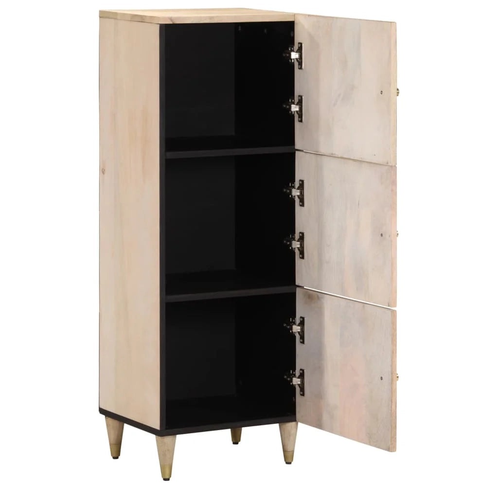 Buffet credenza cassettiera armadio mobile contenitore organizer per cucina soggiorno salotto 40 x 33 x 110 cm legno massello di mango marrone 02_0029578