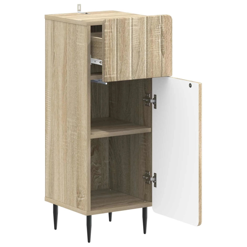 Mobiletto da Bagno ZWOLLE Rovere Sonoma 30 x 31 x 79,5 cm 896387