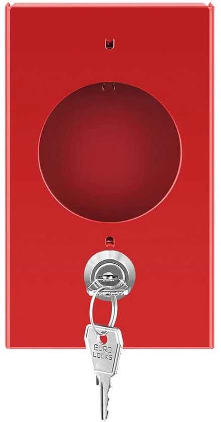 Sistema di sicurezza per chiavi con vetrata di 1 mm di acciaio | 14,5 x 9 x 3,5 cm, in caso di emergenza, rompere il vetro - sistema di serrature a slot patente, 2 chiavi