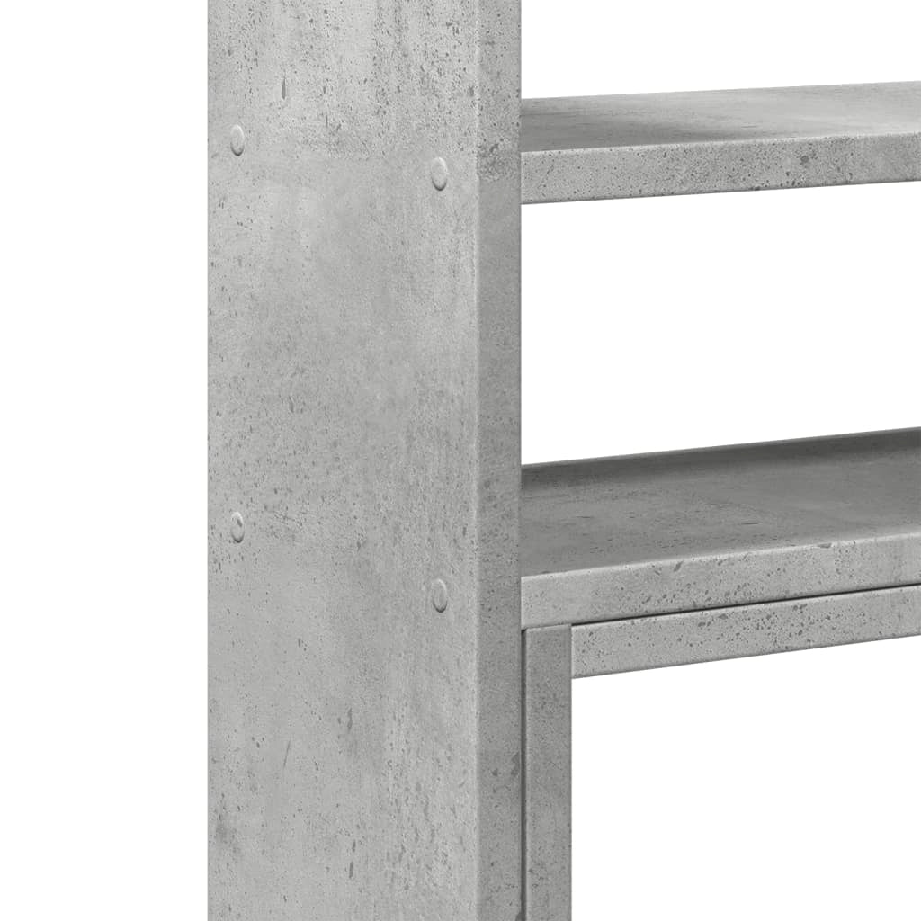 Mobiletto portaoggetti regolabile per ufficio in legno ingegnerizzato grigio 02_0043580