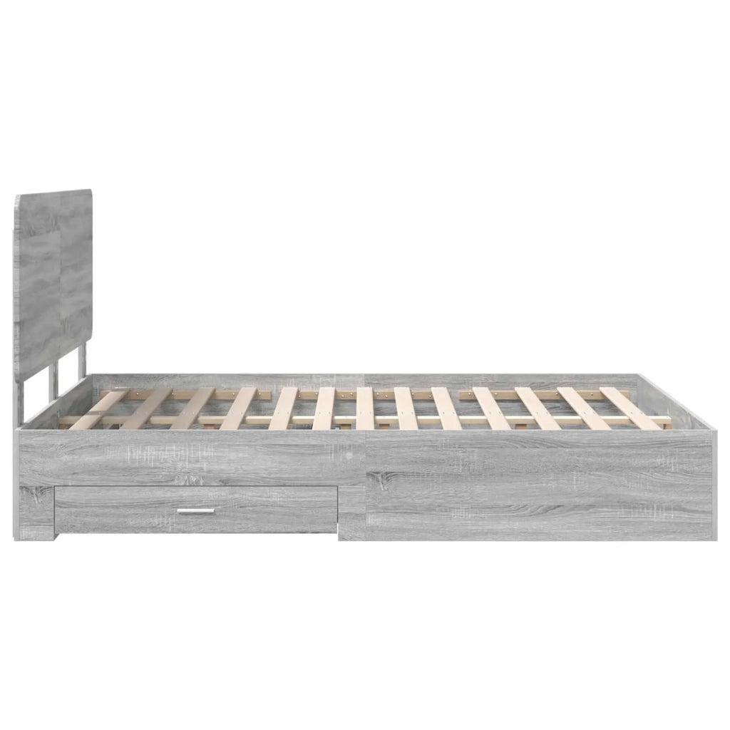 Struttura del letto con testiera Grigio Sonoma 160 x 200 cm 3412763