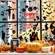 Decorazioni per finestre Halloween 9 fogli Decorazioni per finestre Halloween riciclabili a doppia faccia per festa in casa