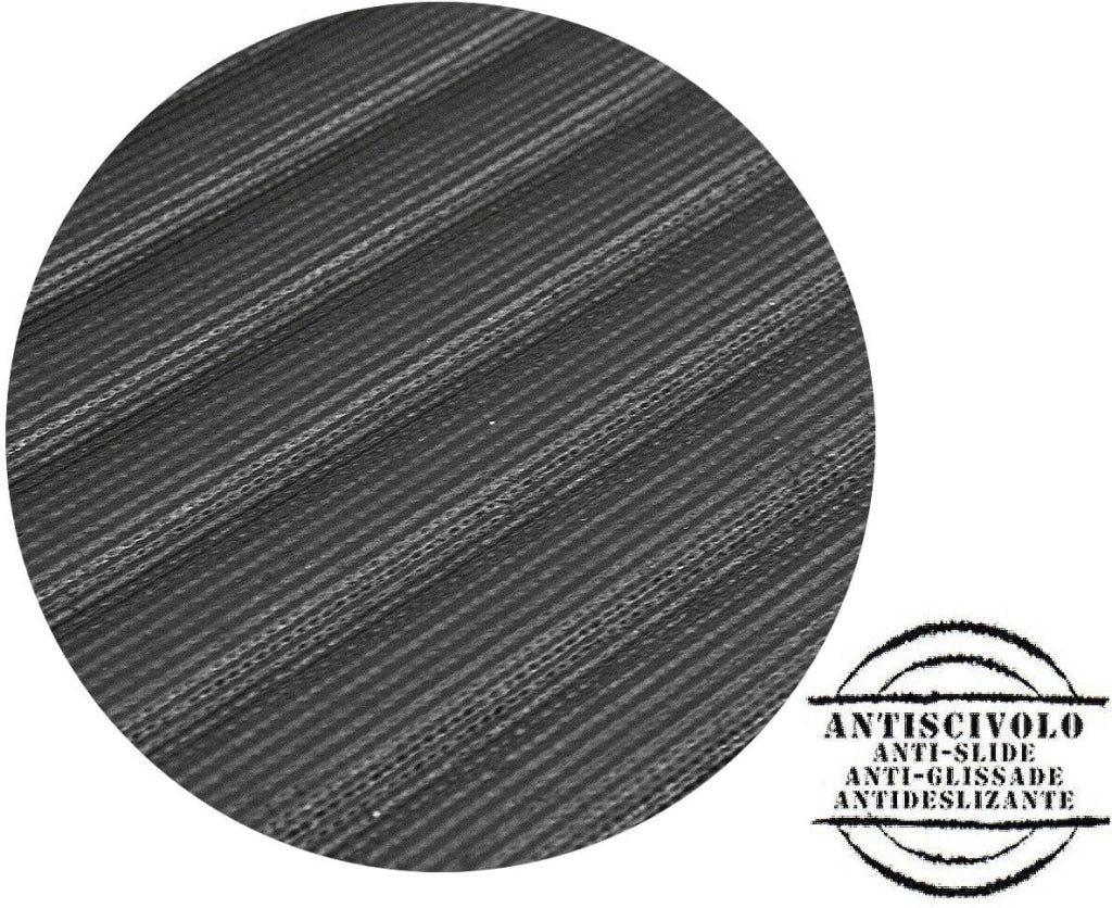 Zerbino Ingresso Antiscivolo Robusto Assorbente Tappeto Gommato Asciugapassi Bordeaux 25x60 cm