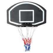 Canestro da basket a muro con tabella infrangibile e anello, 72,39 x 45,72 cm, per interni/esterni, nero