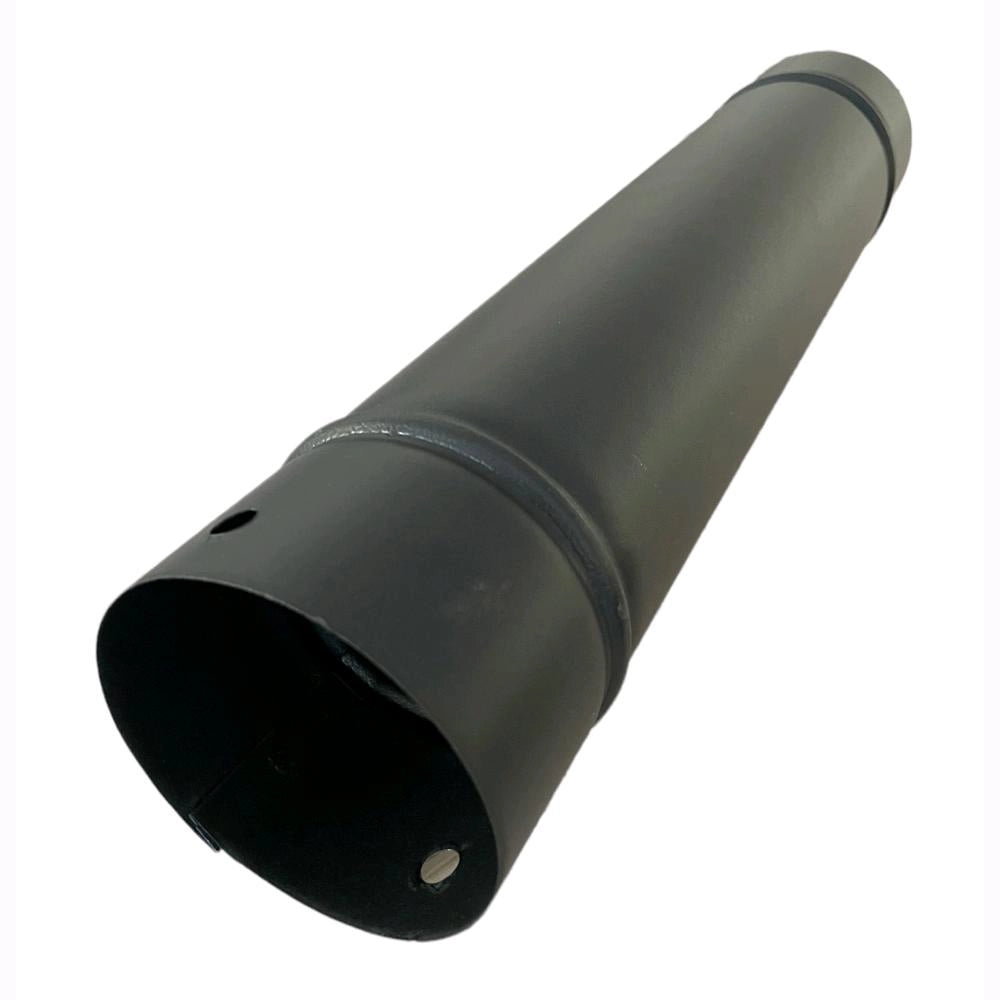 Tubo per Stufa a Legna in Lamiera porcellanata per Canna Fumaria Nero 10x100H cm