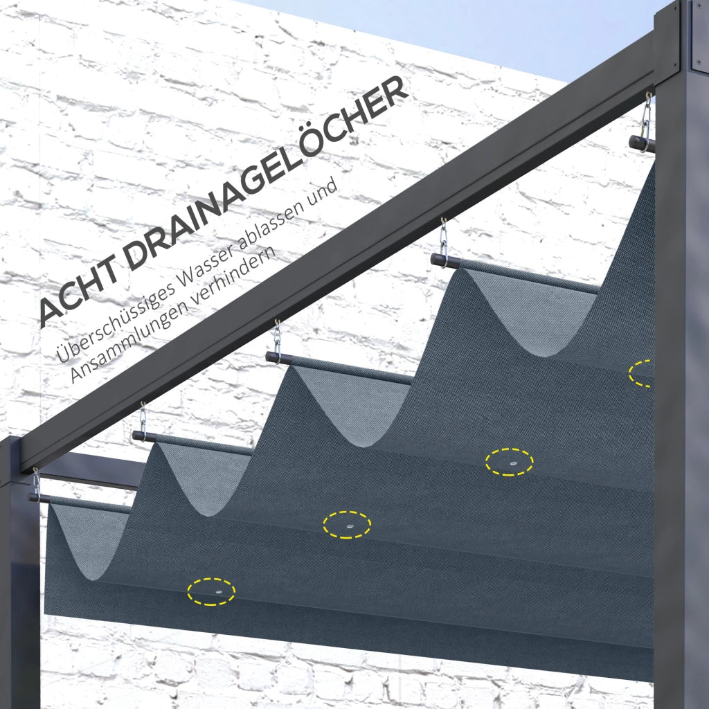 Tetto sostitutivo per gazebo giardino ¨C zephmum ¨C grigio scuro