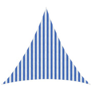 Telo Ombra-Vela Ombreggiante-Parasole a Vela Blu e Bianco 3 x 3 x 3 m HDPE