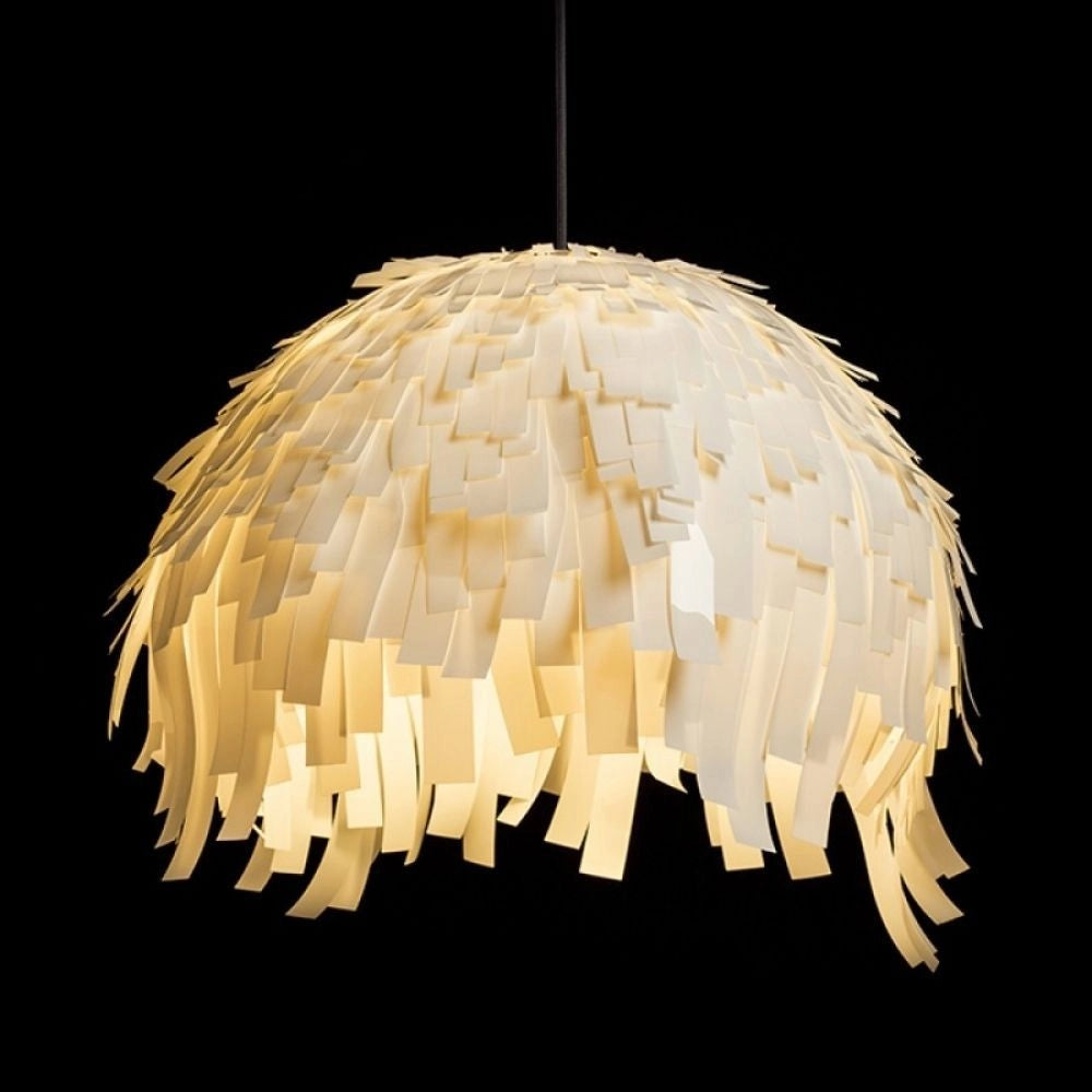 Lampadario RARA a sospensione PVC bianco/nero 230V E27 15W
