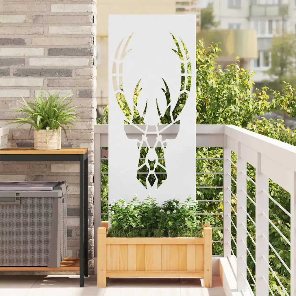 vidaXL Schermo per privacy in giardino Bianco 50 x 140 cm