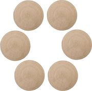 Piatti di supporto in tessuto a rilievo - 30cm - Lavabile - Sottopiatto per caffè - Antiscivolo - Stile europeo - Materiale naturale - Lavabile - Tavola da cucina - Beige