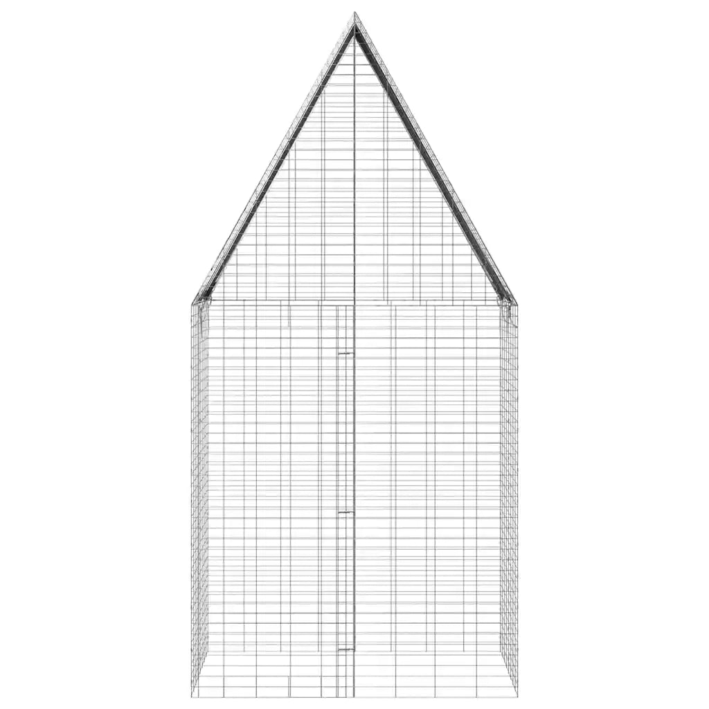 Gabbia per Conigli Argento 100 x 100 x 210 cm Acciaio zincato 42019245