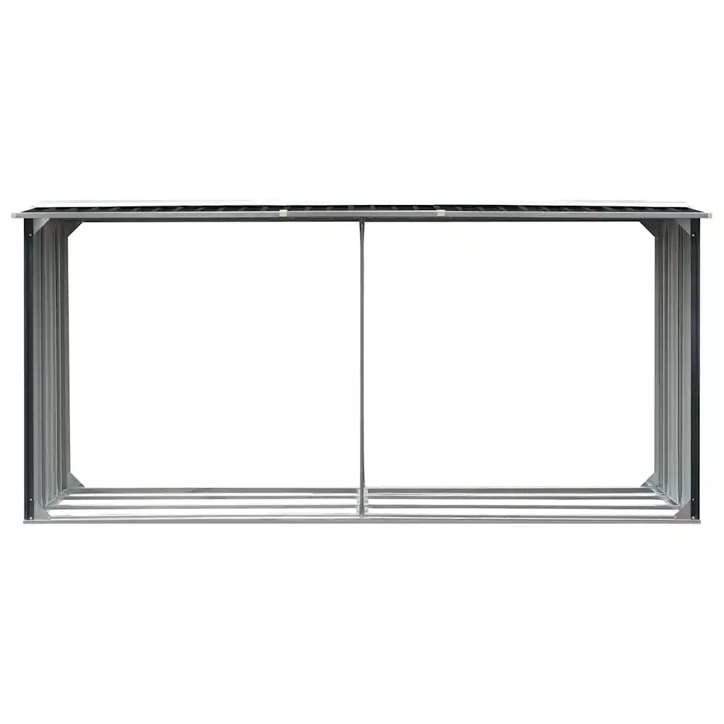 Capannone da Giardino in Acciaio Zincato 330x92x153cm Antracitecod mxl 97146
