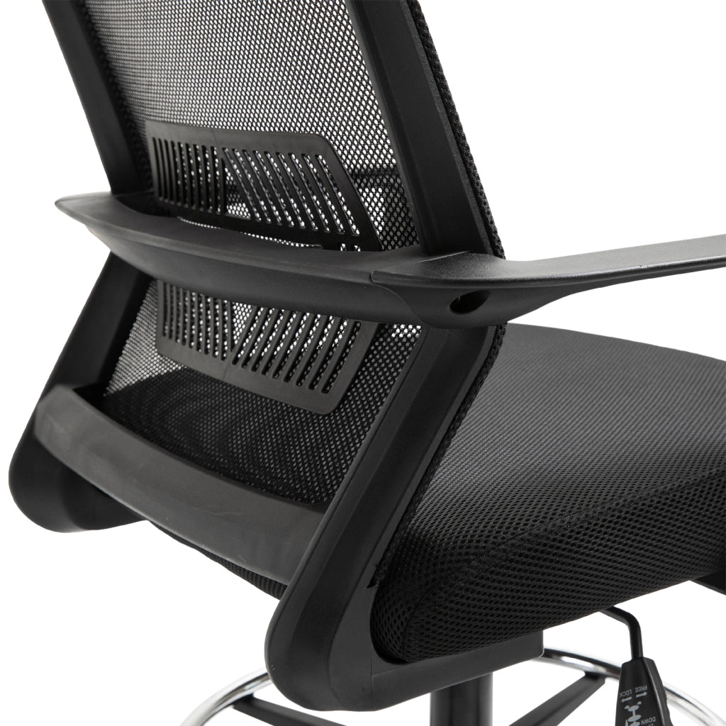 Sedia da ufficio ergonomica ¨C Xylo ¨C Seduta alta regolabile mesh traspirante nero