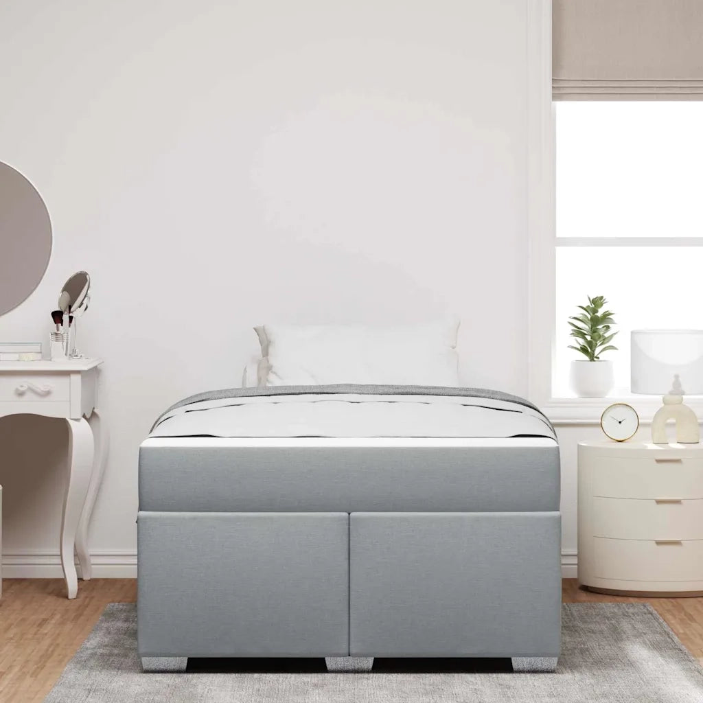 Struttura del letto Grigio chiaro 120 x 200 cm Tessuto