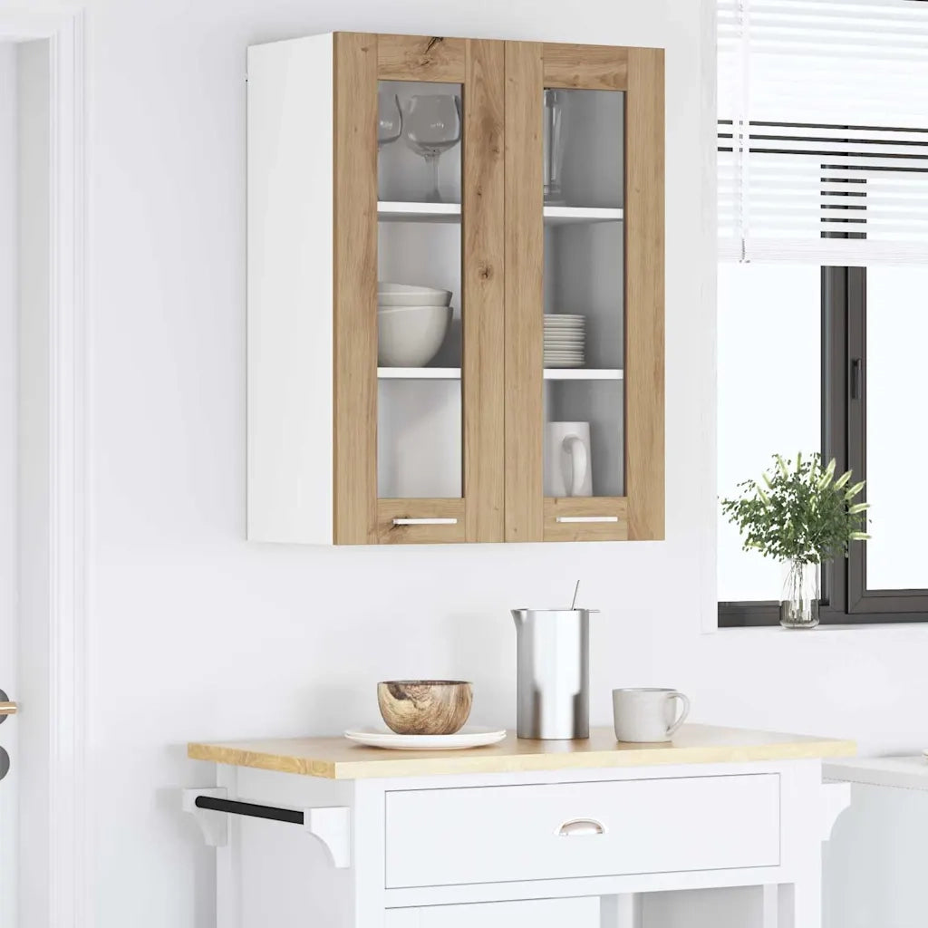 Armadio pensile Riga Rovere artigianale 60 x 31 x 80 cm 884321