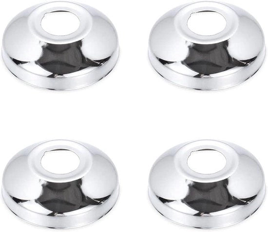 Copertura in acciaio inossidabile 4 pezzi 66 x 40 mm - Copertura per rubinetti doccia e radiatori