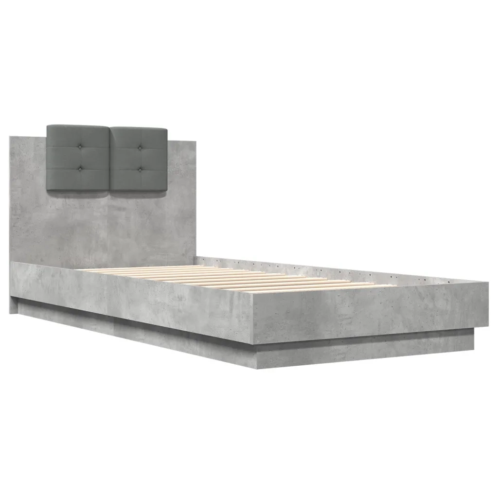 Giroletto Testiera Grigio Cemento 100x200 cm Legno Multistratocod mxl 91282
