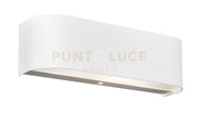 ADRIANO APPLIQUE LED 6,2 W 620 lm, 3.000 K FASCIA ALLUMINIO BIANCO 30X6CM