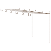 Pergolato da Giardino Marrone Anticato 6x3x2,5 m in Ferro CFW3241873