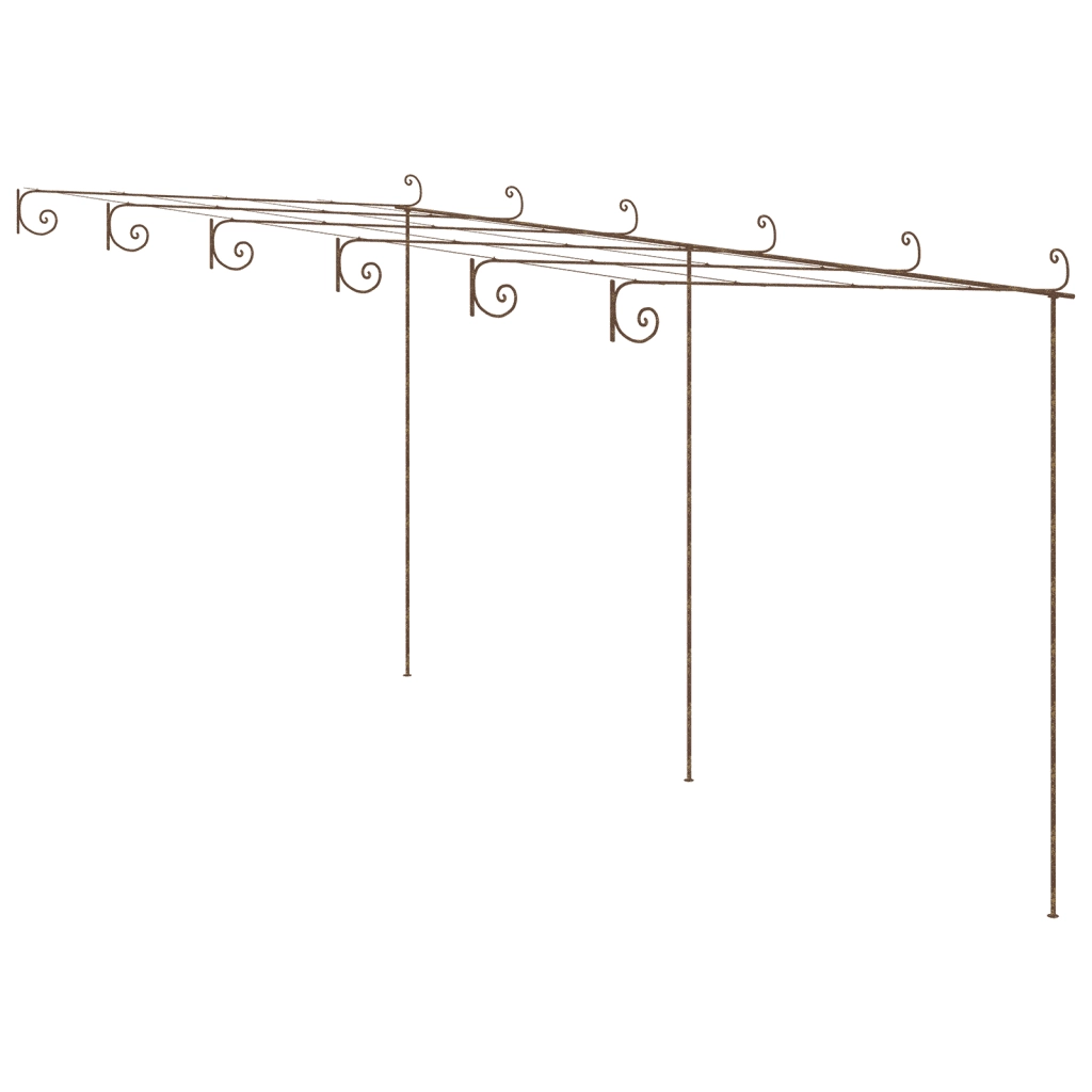 Pergolato da Giardino Marrone Anticato 6x3x2,5 m in Ferro CFW3241873