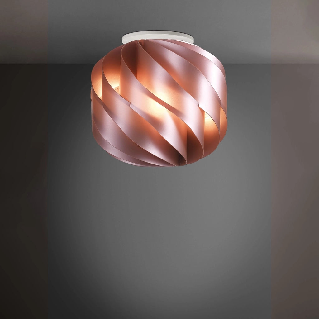 Plafoniera Moderna Globe Polilux ® Pink Metal 1 Luce E27 D40Cm