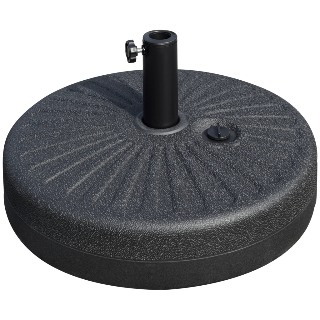 Base per Ombrellone Giardino 22 kg ¨C zephmum ¨C 51x30.5 cm Nero