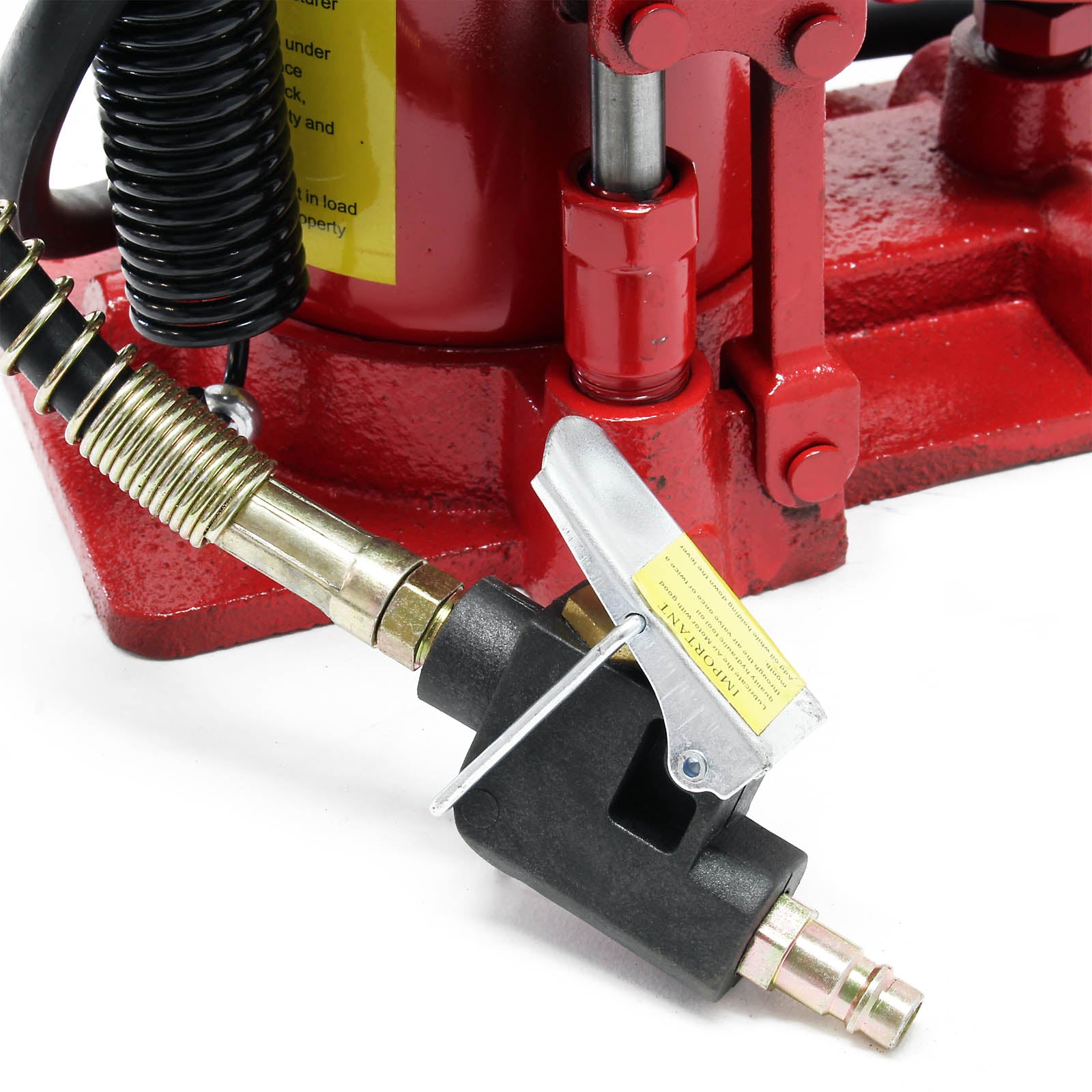 Martinetto idraulico a bottiglia 20t 260-510mm uso pneumatico e manuale Cric