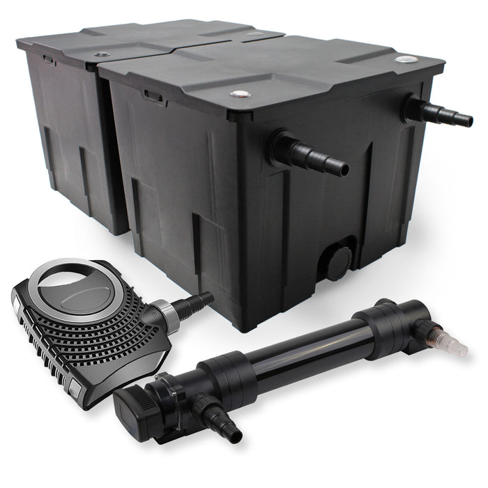 set per laghetti filtro a 2 camere 60000l chiarificatore UVC 6 serie da 36W pompa NEO8000 70W