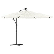 Ombrello | Parasolne Giardino con Palo in Acciaio Bianco 269x269x235 cm