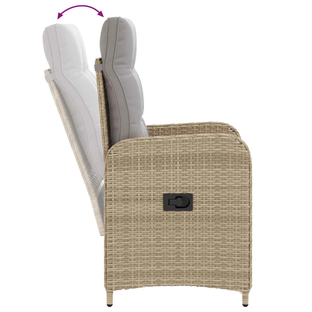 Sedia da giardino reclinabile con cuscino 57 x 63 x 112 cm 42027154