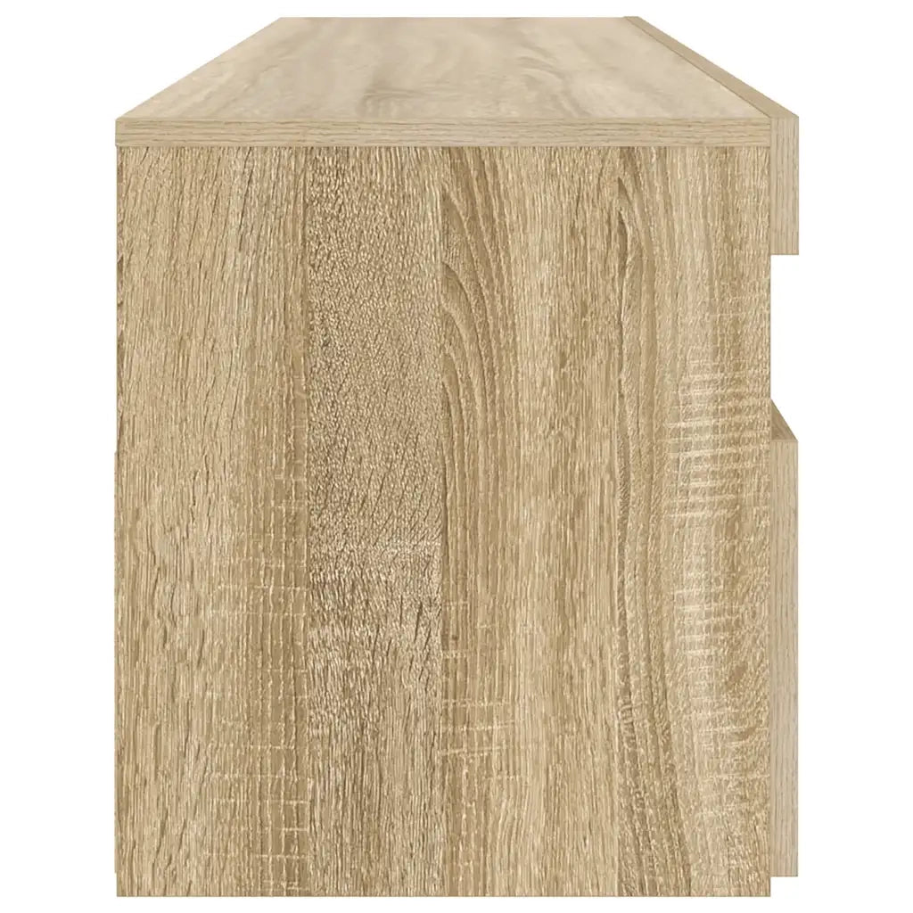 Mobile Porta TV con Luci LED Rovere Sonoma 90x35x40 cm 804385