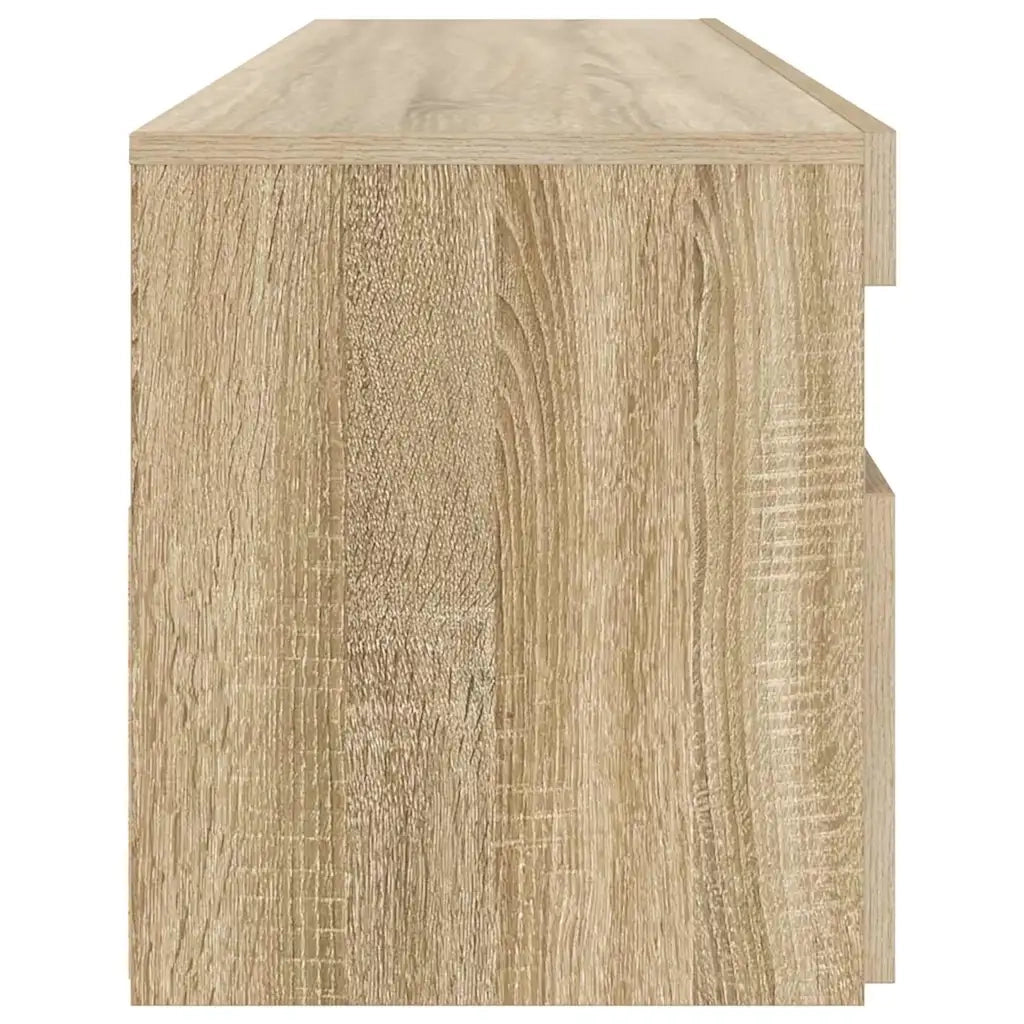 Mobile Porta TV con Luci LED Rovere Sonoma 90x35x40 cm 804385