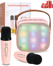 Impianto Karaoke - Sistema Karaoke - Karaoke Portatile Bluetooth - Microfoni a Batteria Senza Fili - Effetti di Modulazione della Voce