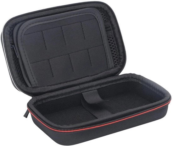 Tas da Gameconsole con 16 Slot per Cartridge - Scatola Protettiva in Nylon - Nero - Tas per Console da Gioco
