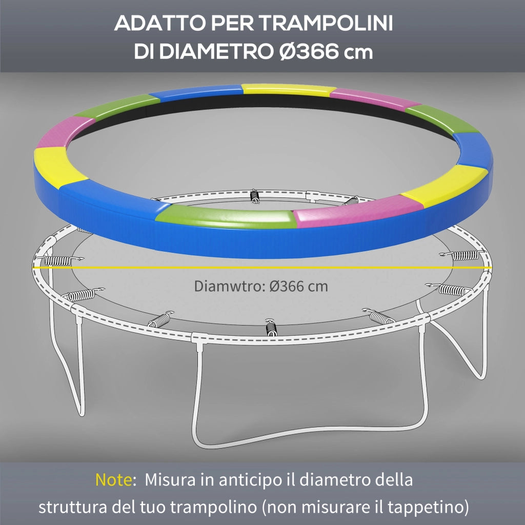 Copertura Tappeto Elastico Pieghevole Portatile ¨C Zephmum ¨C Multicolore ?366x30 cm