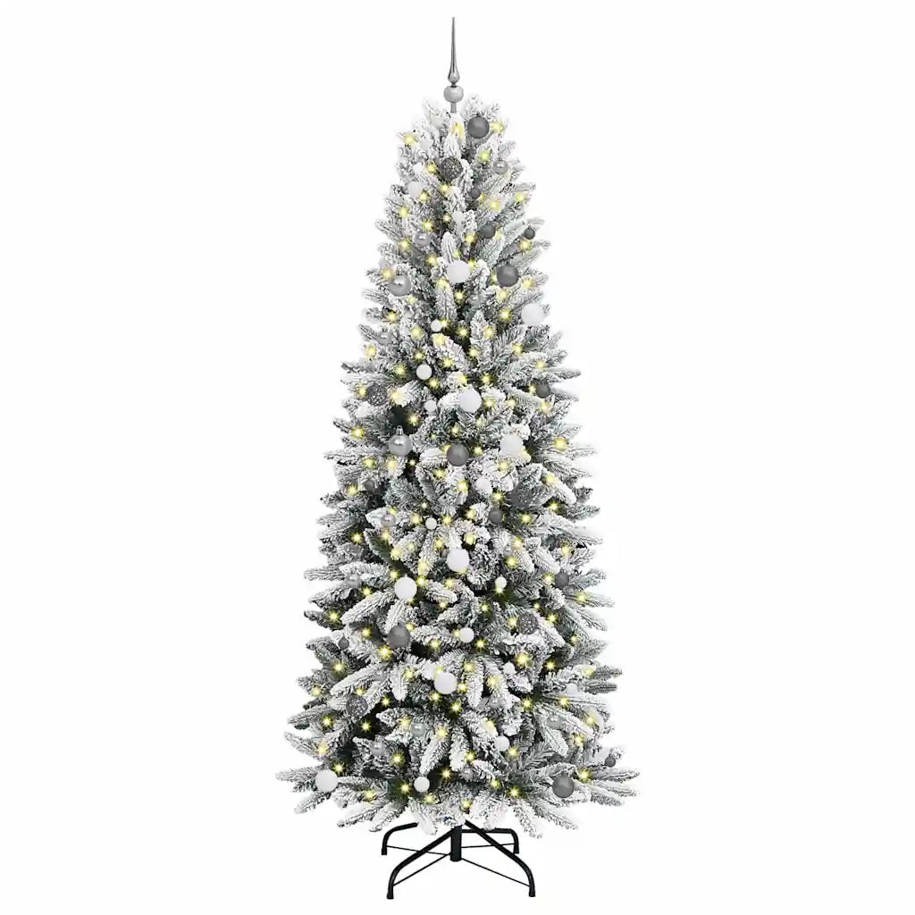 vidaXL Albero di Natale artificiale Bianco 240 cm PVC
